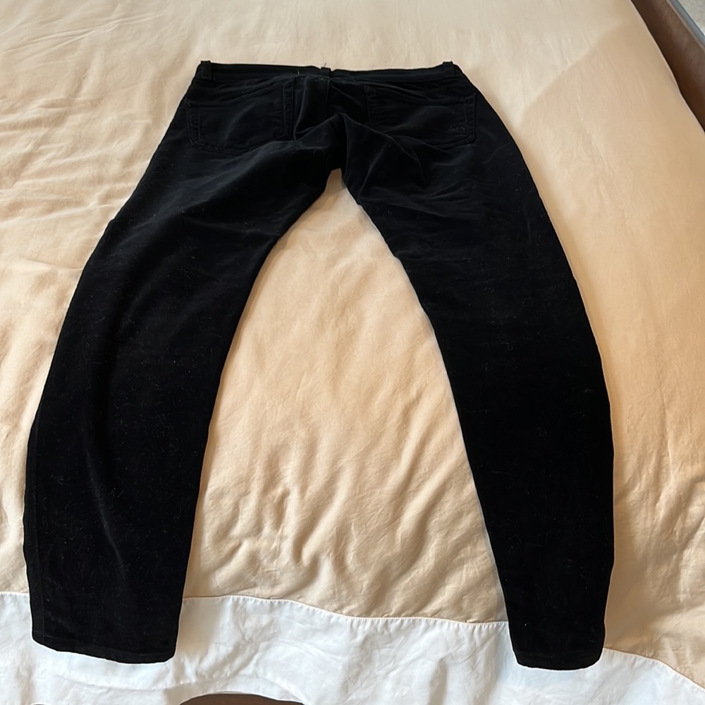 J Brand black velvet pants. Size 26. - Picture 2 of 2
